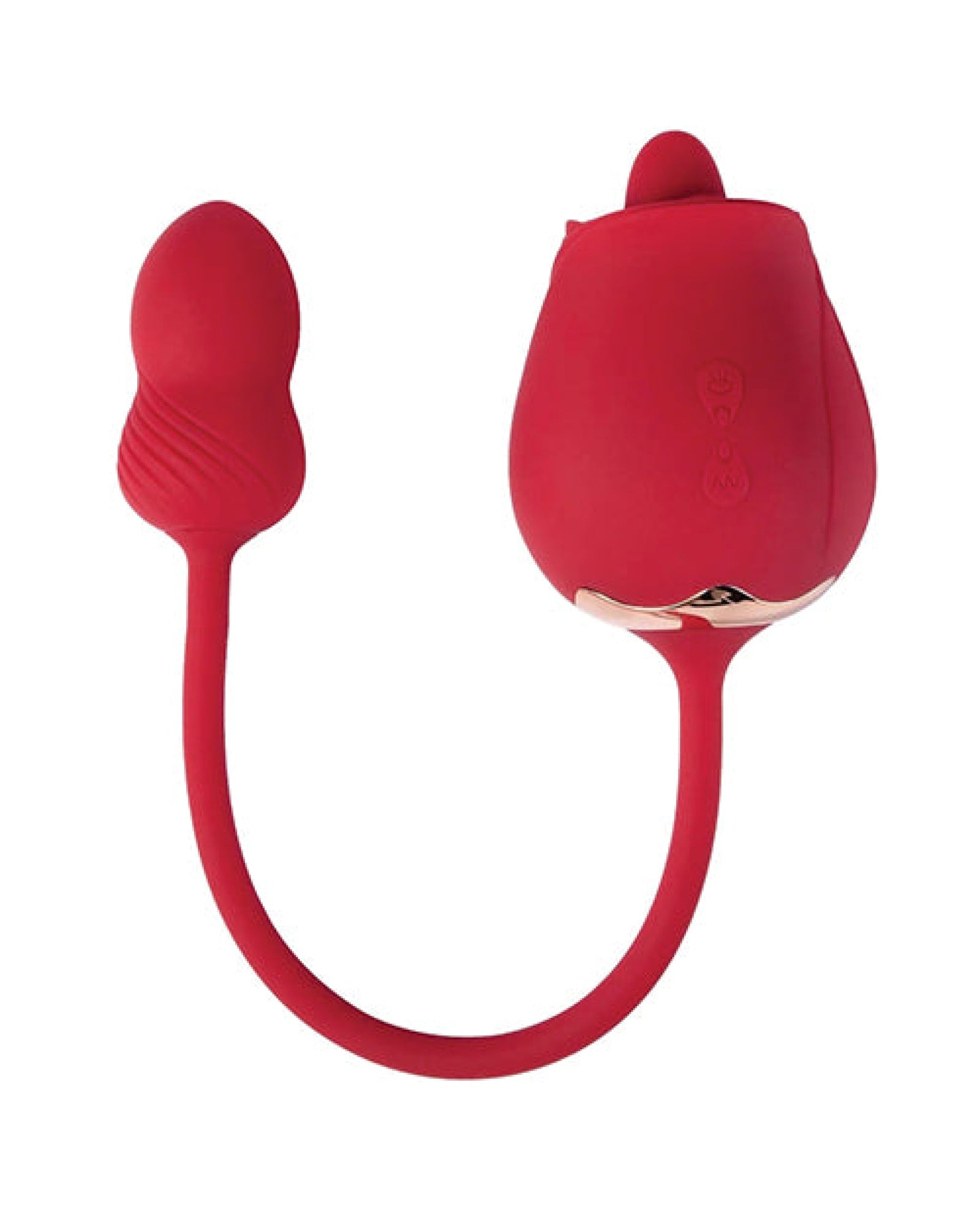 Fuchsia Rose Clit Licking Stimulator & Vibrating Egg - Red Uc Global Trade