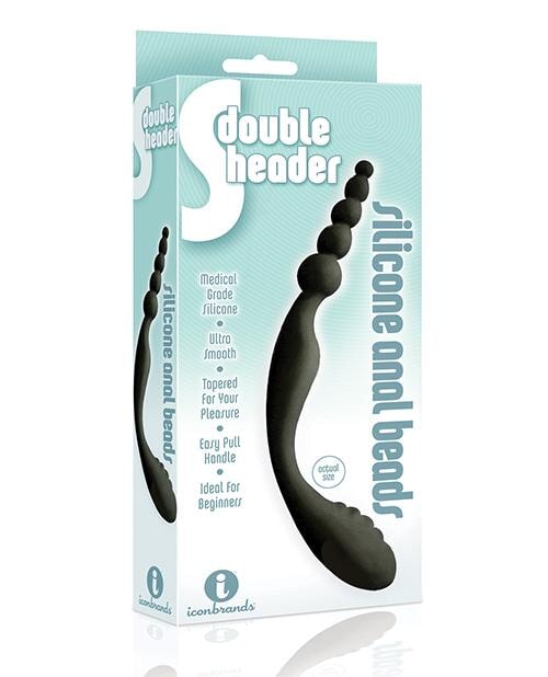 The 9's S Double Header Double Ended Silicone Anal Beads Icon