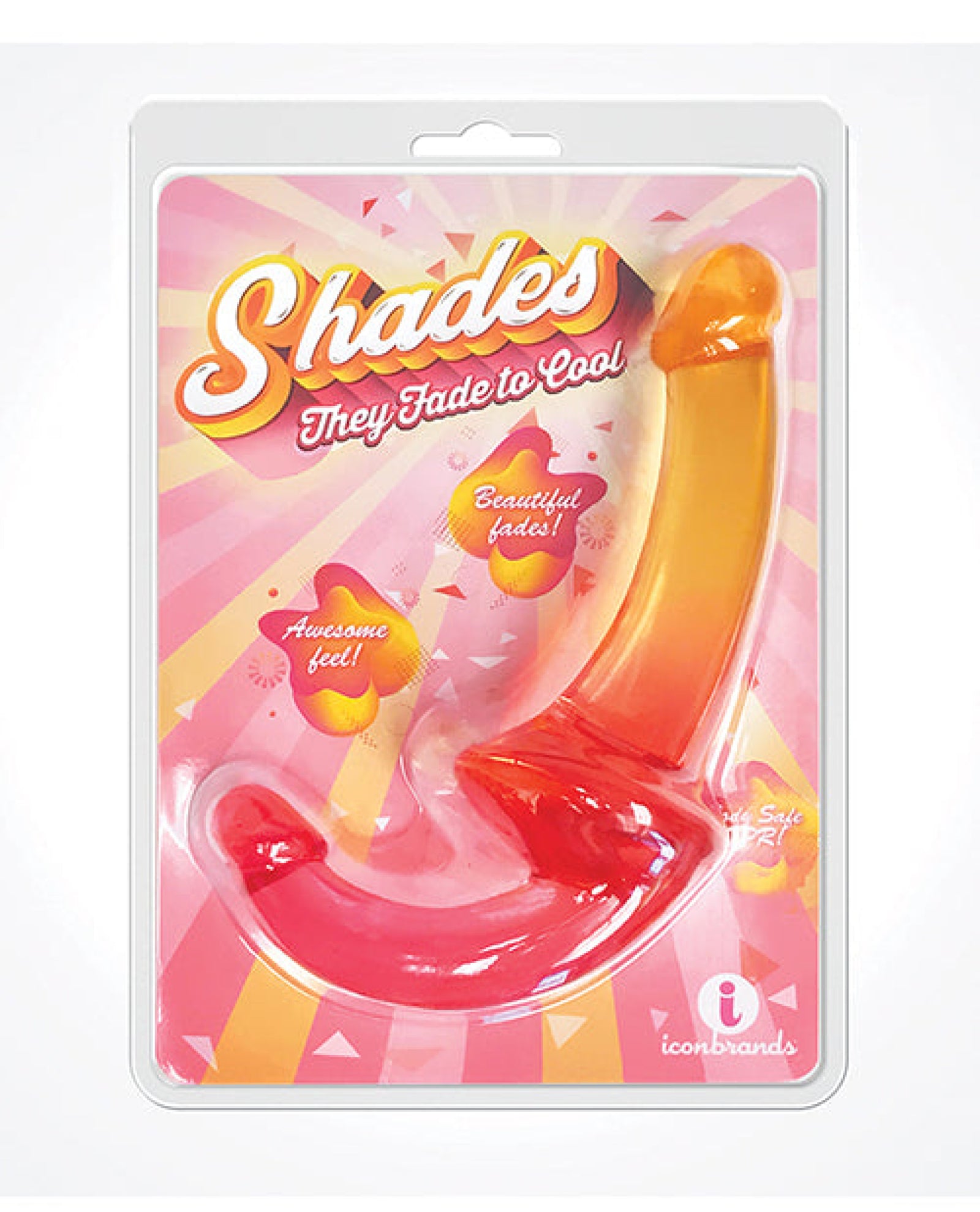 Shades Jelly Tpr Gradient Strapless Strap On - Pink-yellow Icon