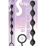 The 9's S Drops Silicone Anal Beads - Black Icon