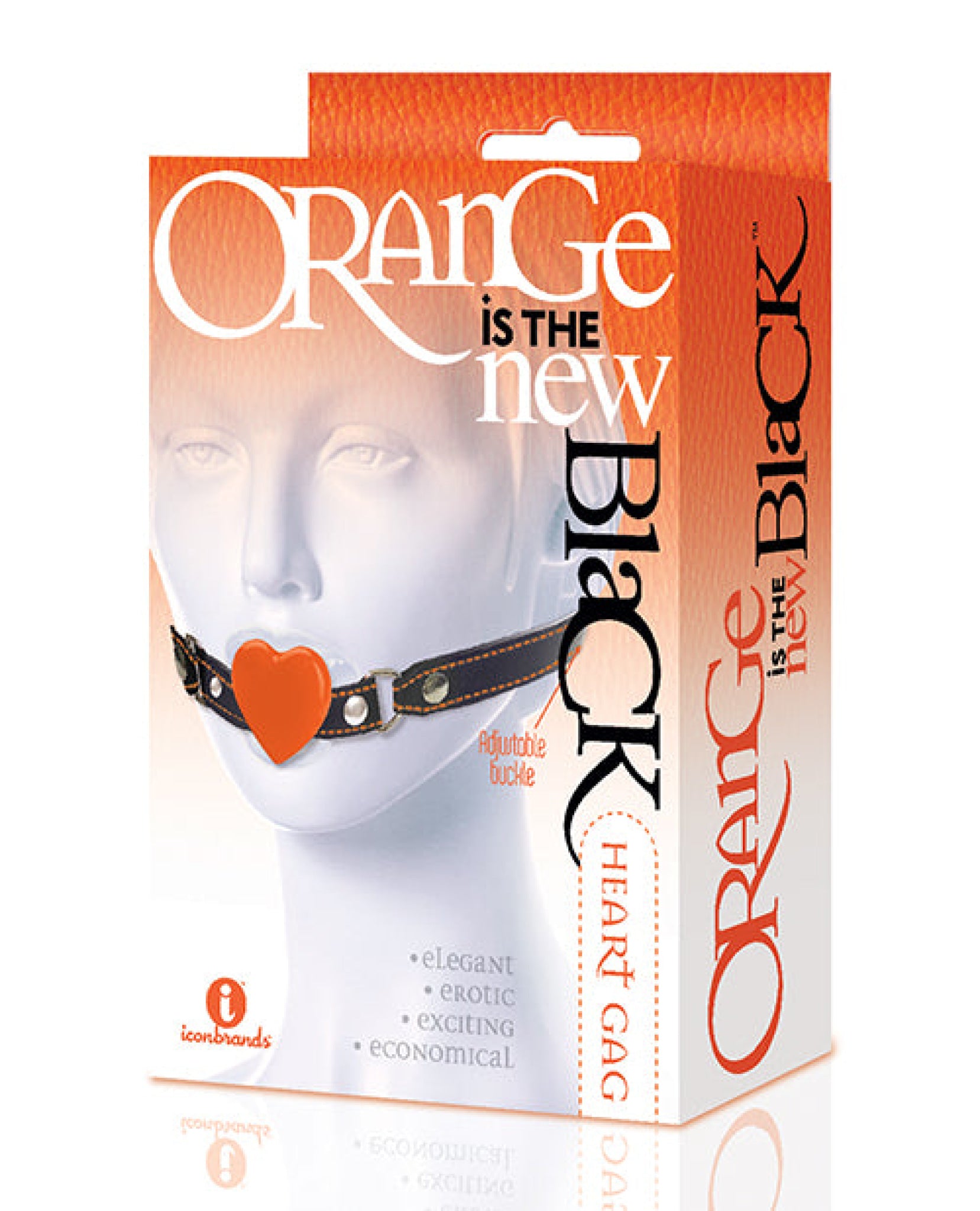The 9's Orange Is The New Black Silicone Heart Gag Icon