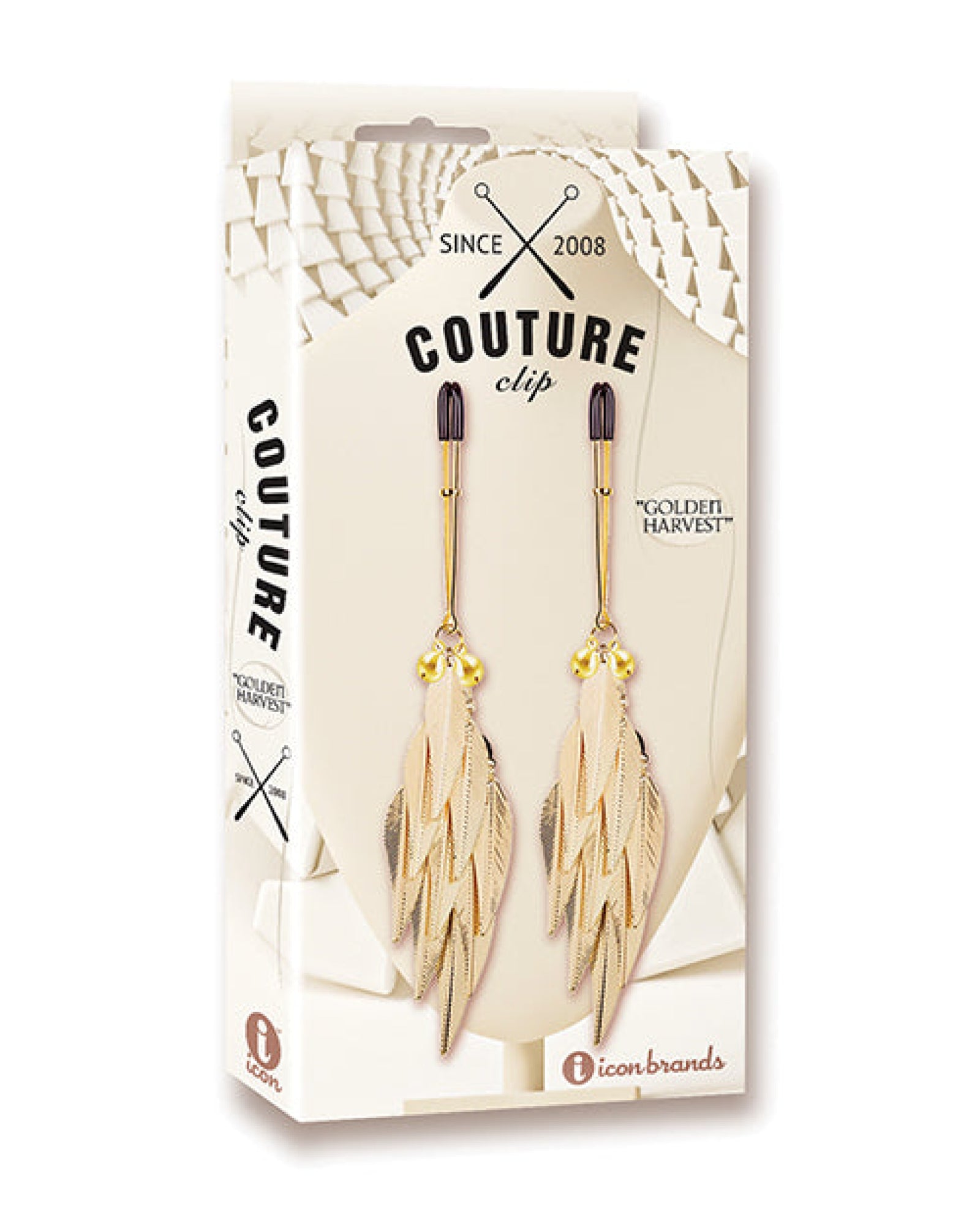 Couture Clips Luxury Nipple Clamps - Golden Harvest Icon