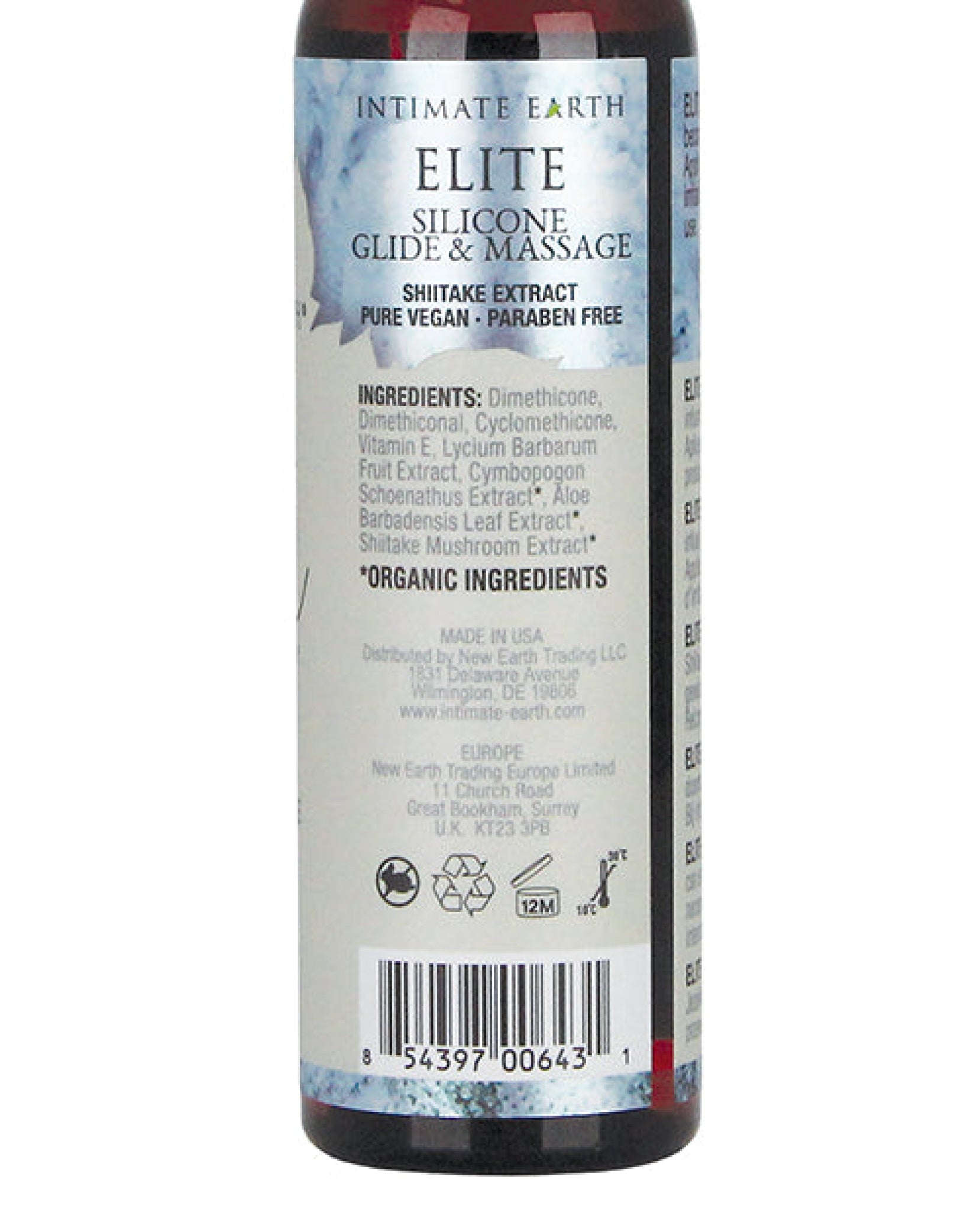 Intimate Earth Elite Velvet Touch Silicone Glide & Massage Oil - 120ml Intimate Earth