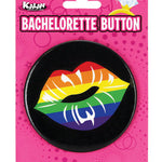 3" Button - Rainbow Lips Kalan