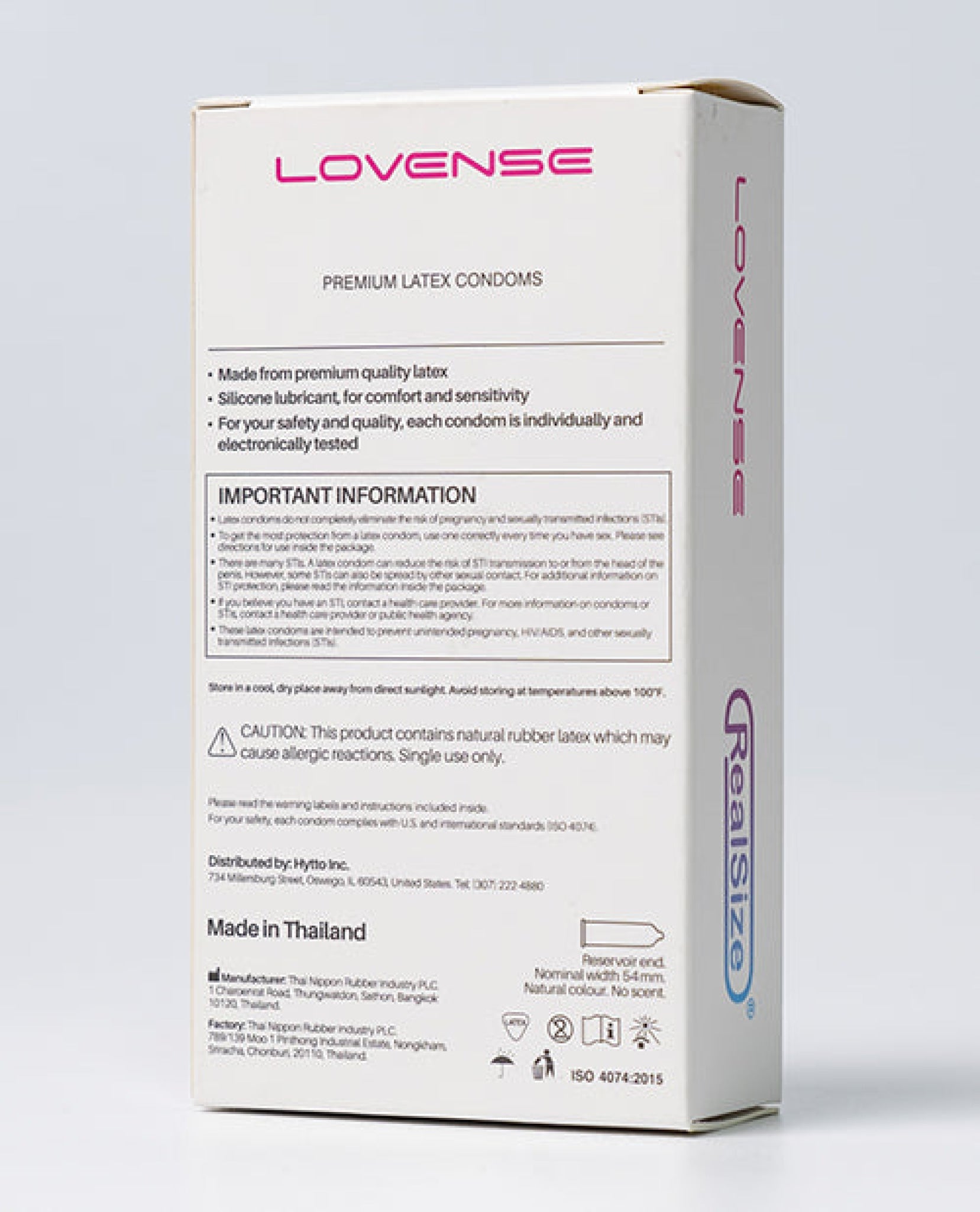 Lovense Realsize Condoms - Box Of 12 Lovense®