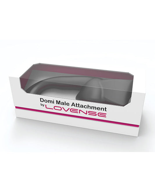 Lovense Domi Flexible Rechargeable Mini Wand Male Attachment - Black Lovense® 1657