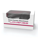 Lovense Domi Flexible Rechargeable Mini Wand Female Attachment - Black Lovense®