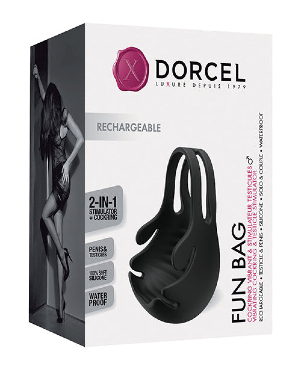 Dorcel Fun Bag Testicle Vibrator - Black Dorcel