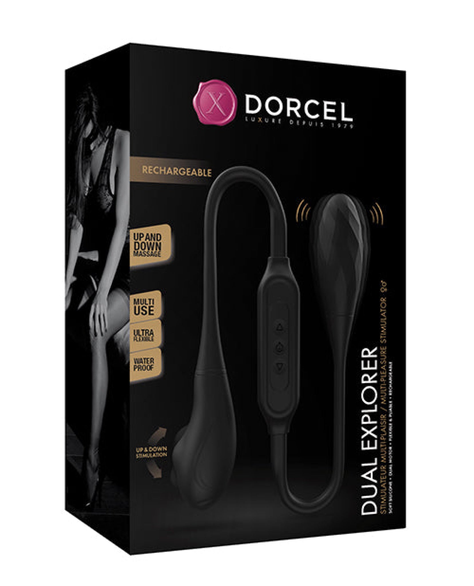 Dorcel Dual Explorer Double Ended - Black Dorcel