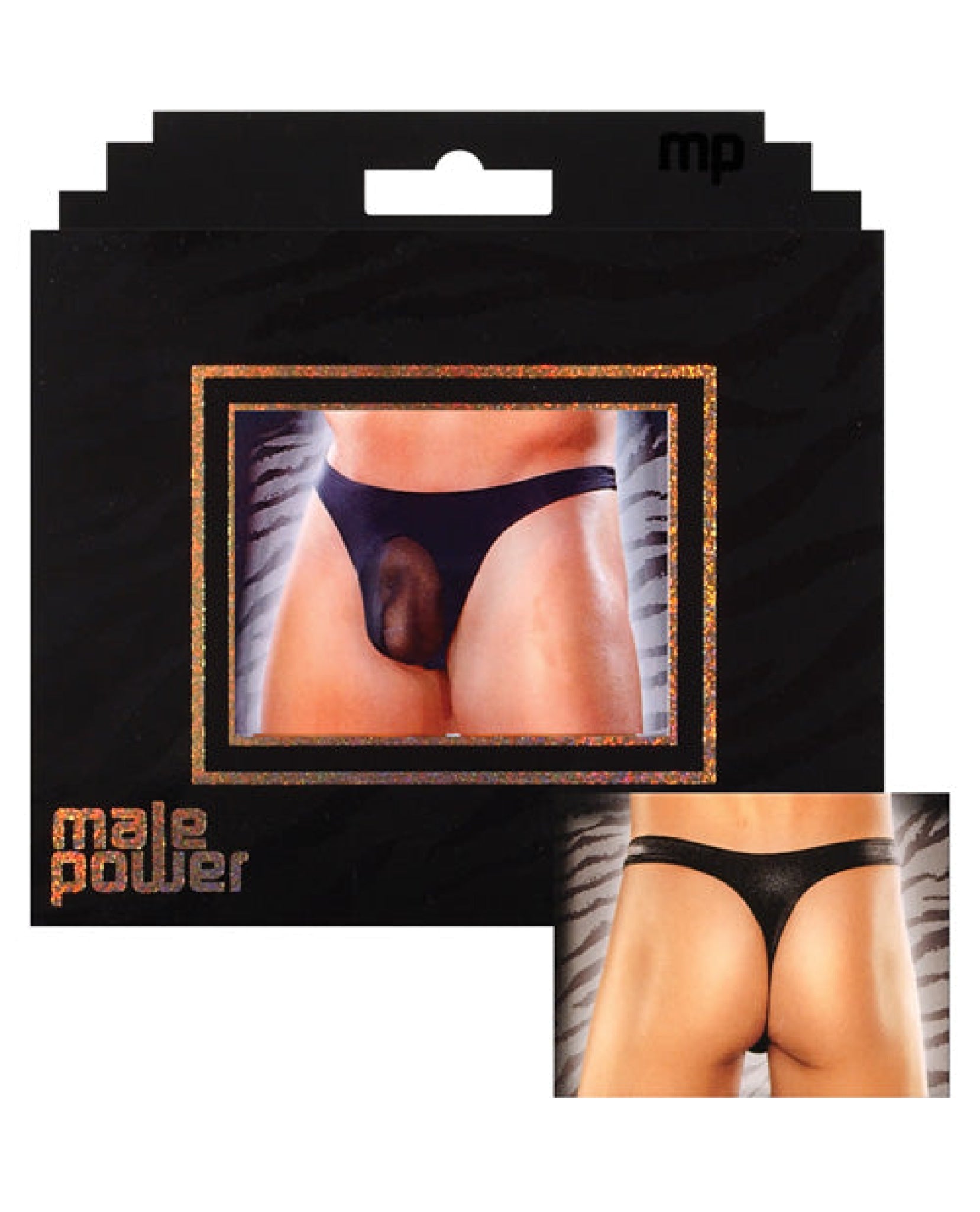 Male Power Sheer Nylon Lycra Pouch Thong Comme Ci Comme Ca