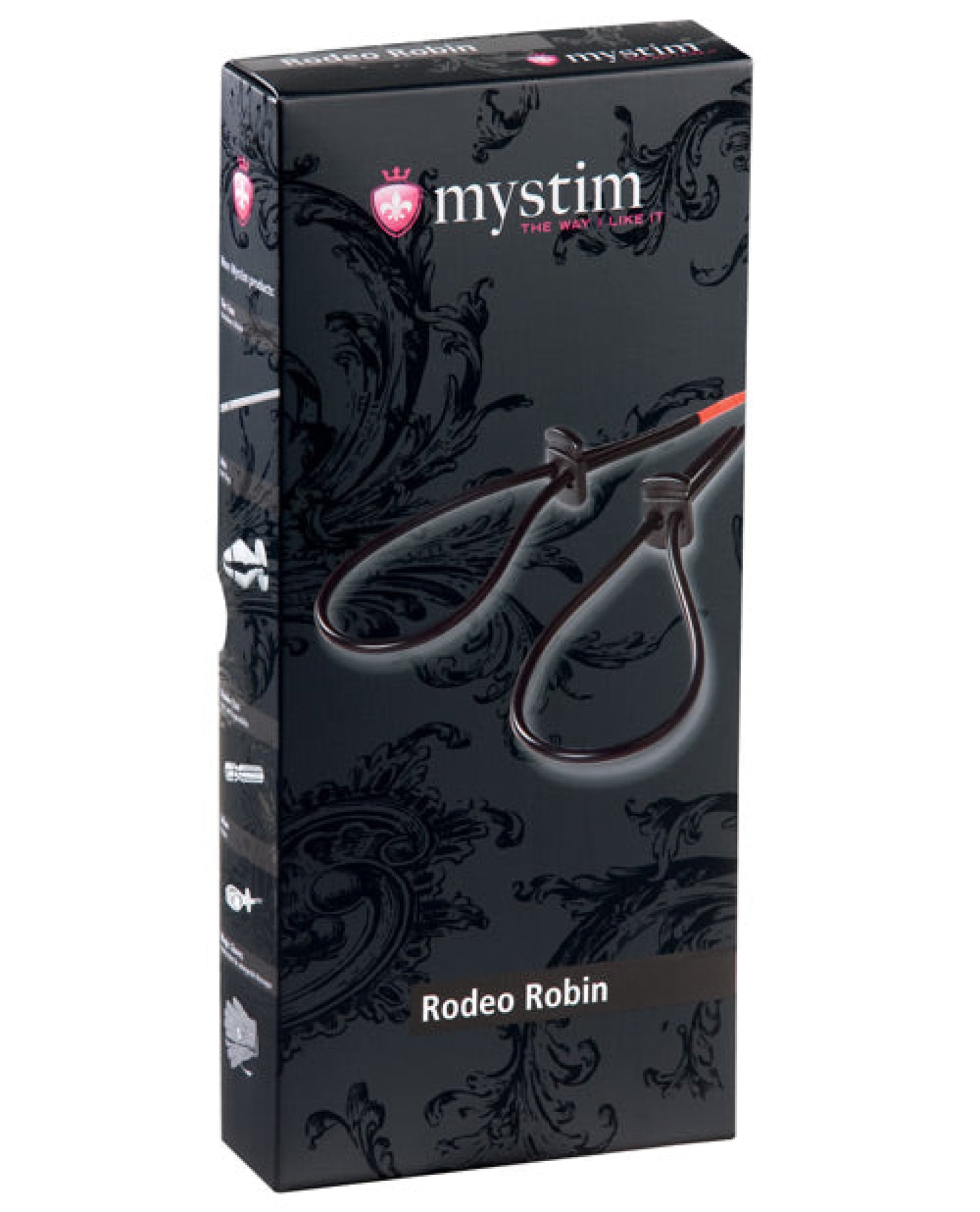 Mystim Rodeo Robin Penis & Testicle Strap Set - Black Mystim