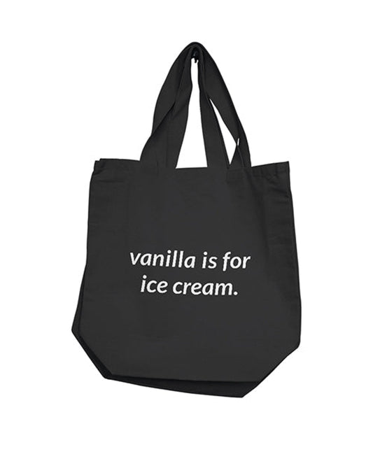 Nobu Vanilla Is For Ice Cream Reusable Tote - Black Nobu 1657