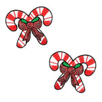 Neva Nude Sequin Candy Cane Pasties - Red/white O/s Neva Nude
