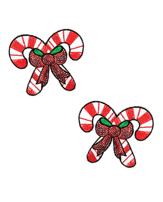 Neva Nude Sequin Candy Cane Pasties - Red/white O/s Neva Nude 1657