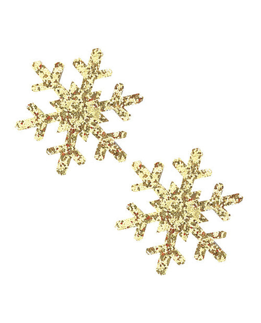 Neva Nude Glitter Snowflake Pasties - O/s Neva Nude 1657