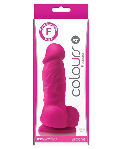 "Colours Pleasures 4"" Dong W/balls & Suction Cup" Colours