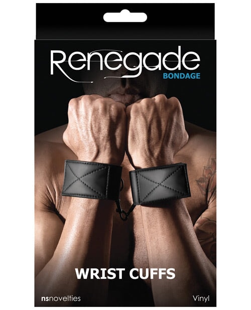 Renegade Bondage Wrist Cuffs - Black Renegade 1657