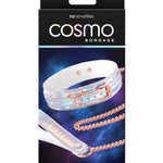 Cosmo Bondage Collar & Leash - Rainbow Cosmo