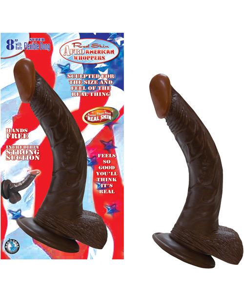 Real Skin Afro American Whoppers Dong W/balls Nasstoys