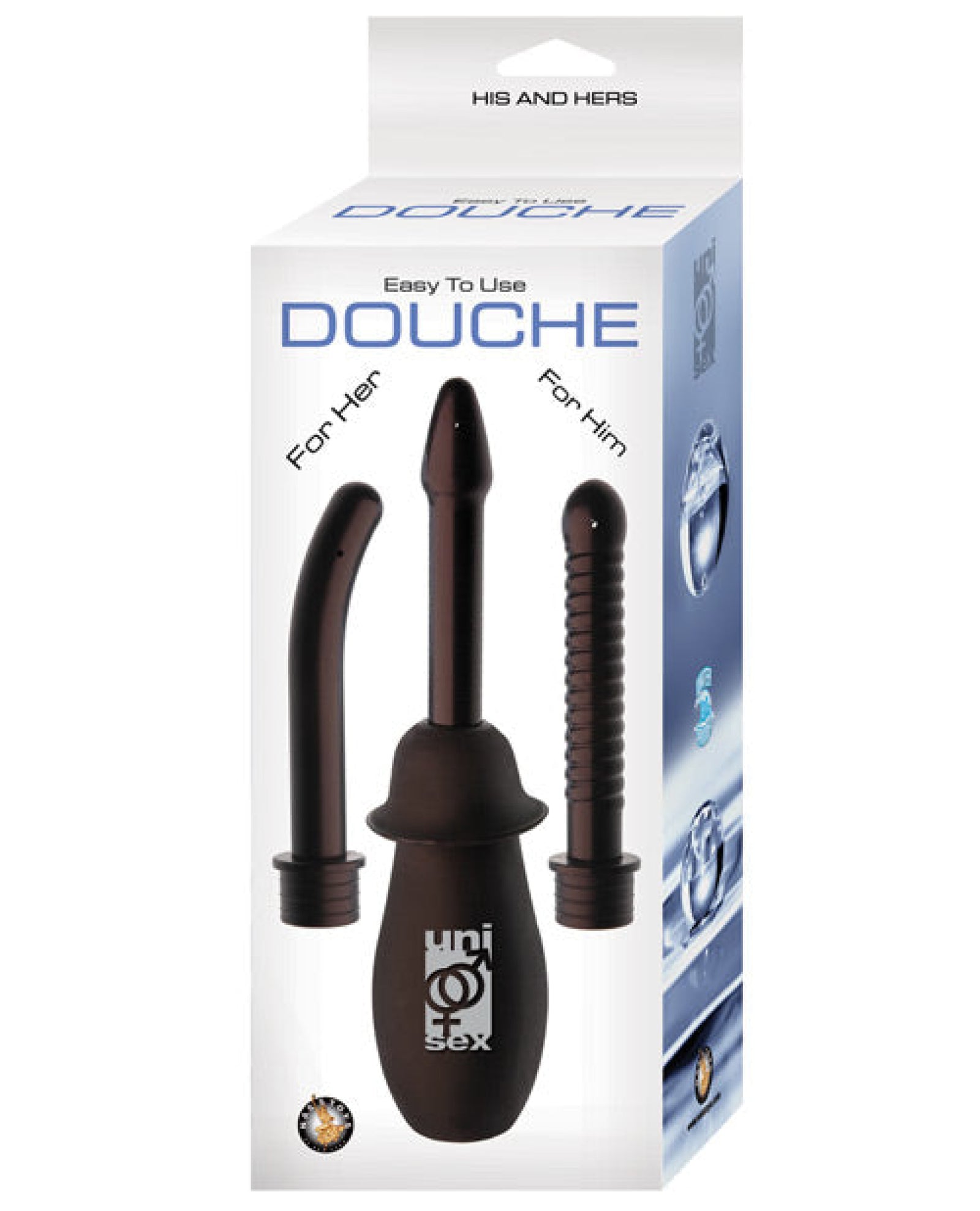 His & Hers Easy To Use Douche - Black Nasstoys
