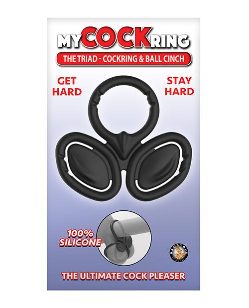 My Cock Ring The Triad Cockring & Ball Cinch - Black Nasstoys
