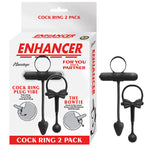 Enhancer Cockring 2 Pack - Black Nasstoys