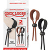 Cock Loops Adjustable Cock Ties - Brown/black Nasstoys