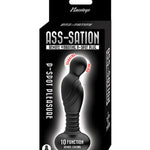 Ass-sation Remote Vibrating P Spot Plug - Black Nasstoys