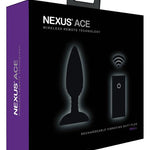 Nexus Ace Remote Control Butt Plug Small - Black Nexus