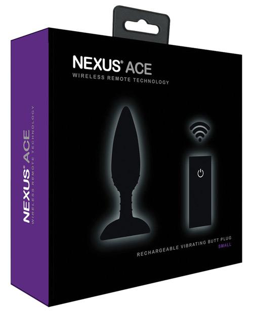 Nexus Ace Remote Control Butt Plug Small - Black Nexus