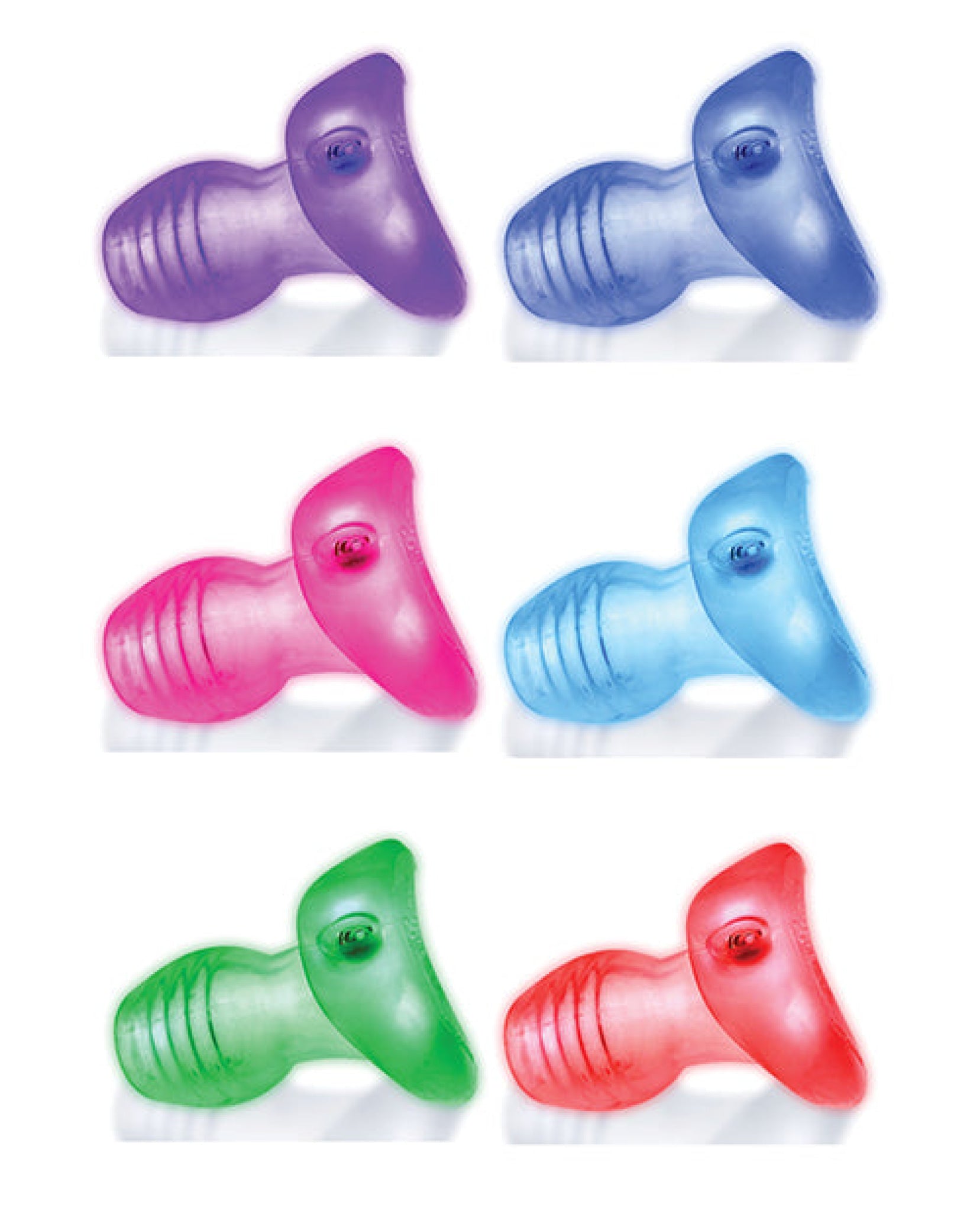 Oxballs Glowhole 1 Hollow Buttplug W-led Insert Small - Clear Hunky Junk