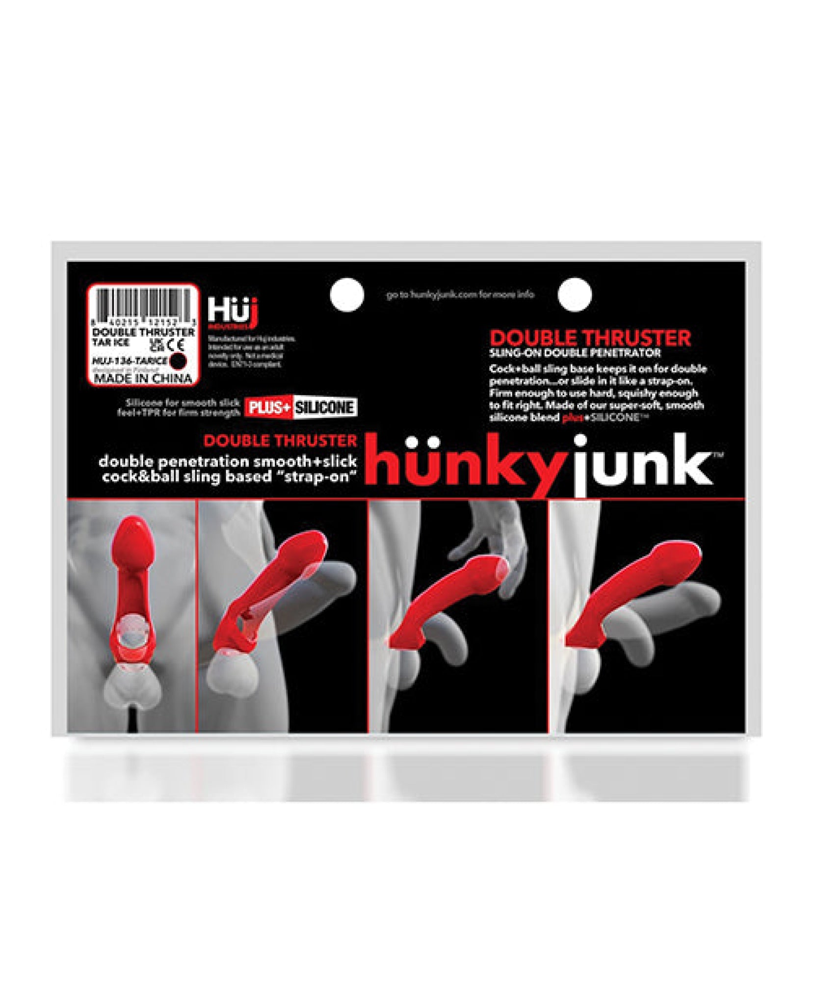 Hunky Junk Double Thruster Sling - Tar Ice Hunky Junk