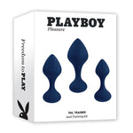 Playboy Pleasure Tail Trainer Anal Training Kit - Navy Playboy
