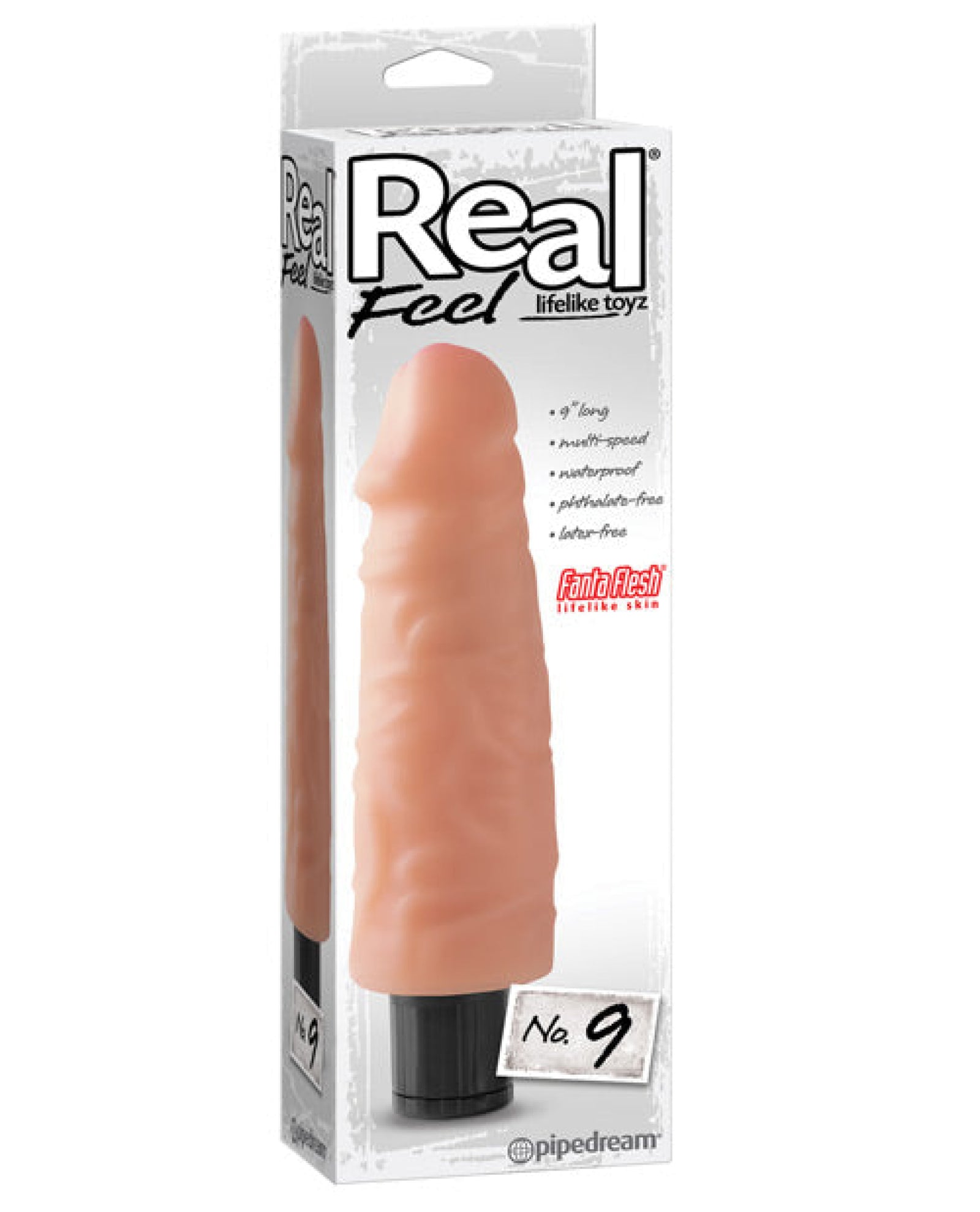 "Real Feel No. 9 Long 9"" Vibe Waterproof" Pipedream®