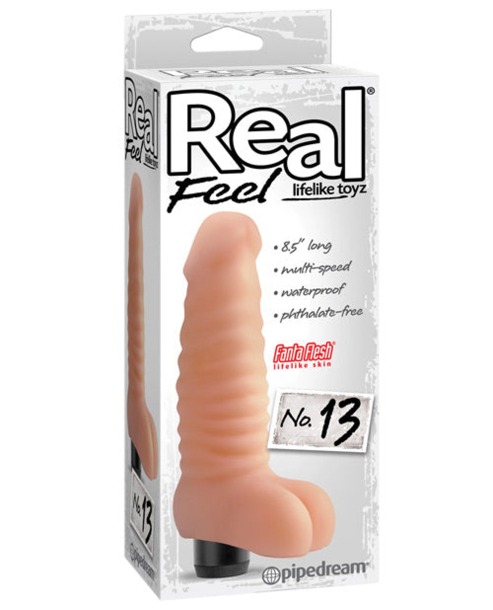 "Real Feel No. 13 Long 8.5"" Vibe Waterproof" Pipedream®