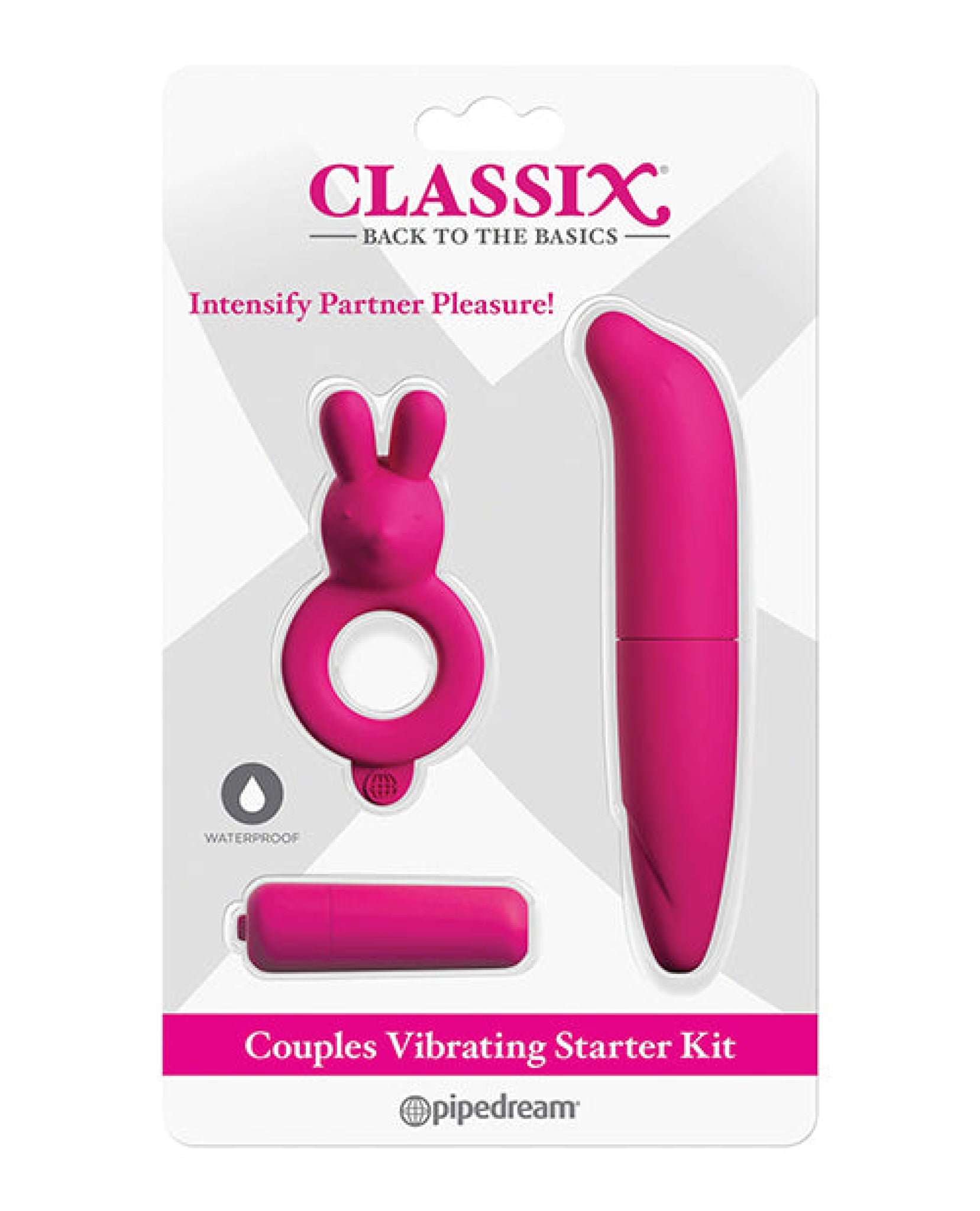 Classix Couples Vibrating Starter Kit - Pink Pipedream®