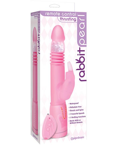 Remote Control Thrusting Rabbit Pearl - Pink Pipedream®