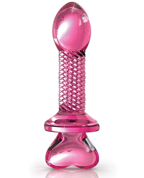 Icicles No. 82 Hand Blown Glass Butt Plug - Ribbed-pink Pipedream®