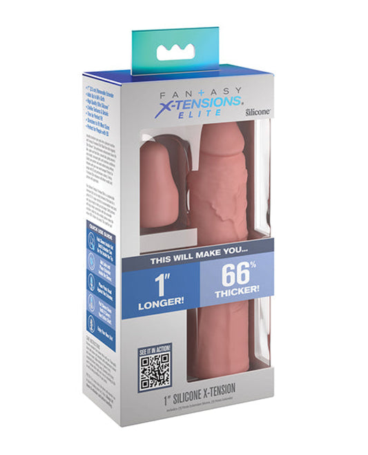 Fantasy X-tensions Elite 7" Sleeve W-1" Plug - Light Pipedream®