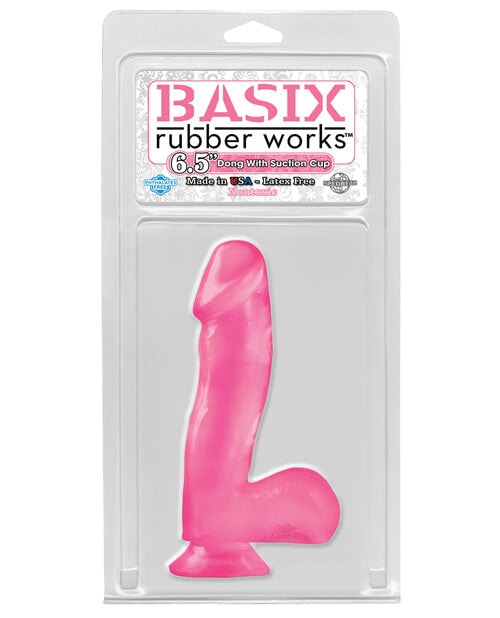 "Basix Rubber Works 6.5"" Dong W/suction Cup" Pipedream®