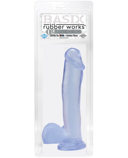 "Basix Rubber Works 12"" Dong W/suction Cup" Pipedream®