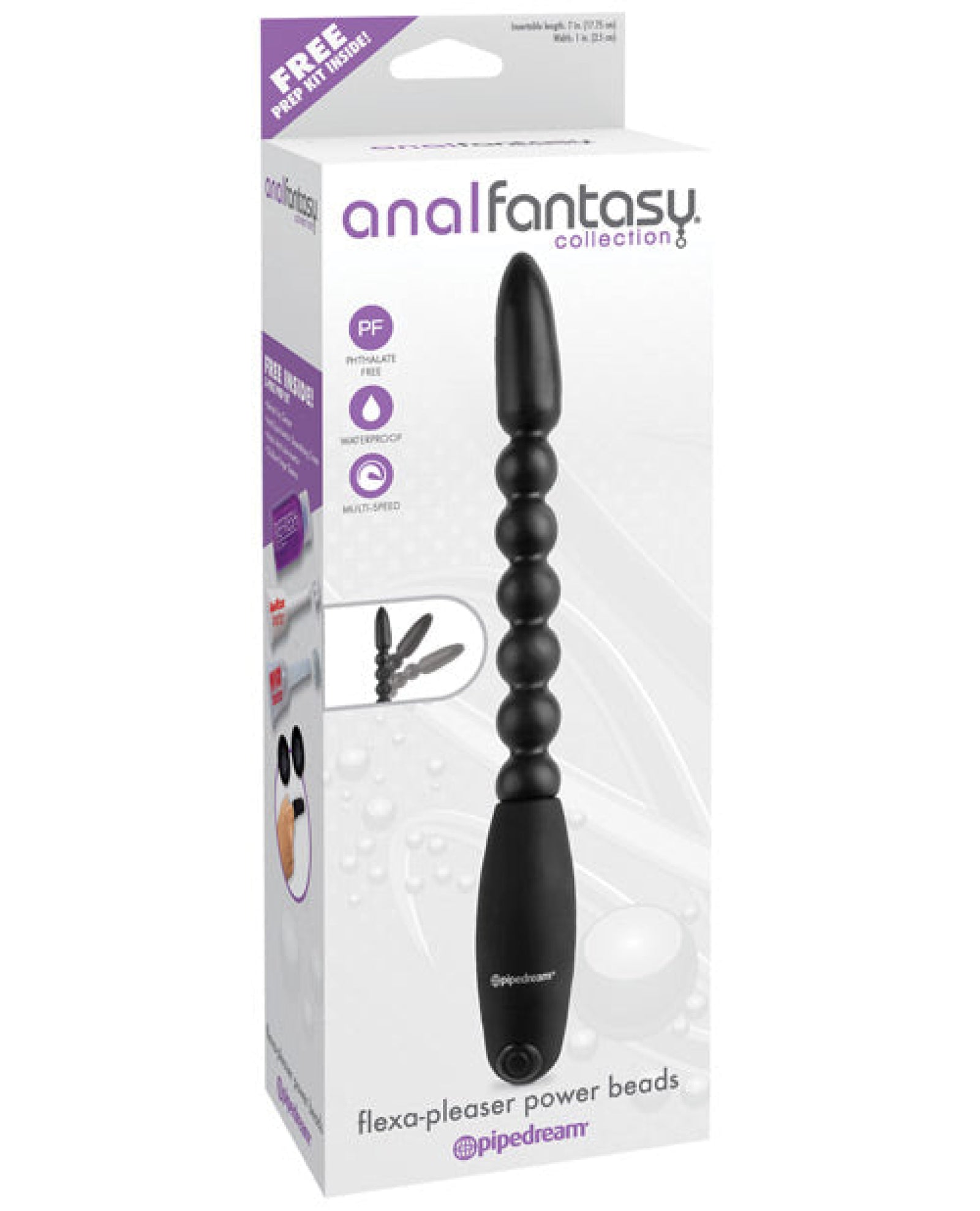 Anal Fantasy Collection Flexa Pleaser Power Beads - Black Pipedream®