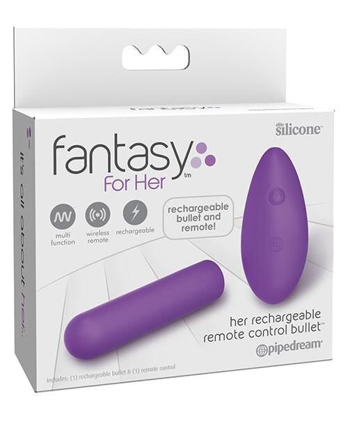 Fantasy For Her Rechargeable Remote Control Bullet - Purple Pipedream®