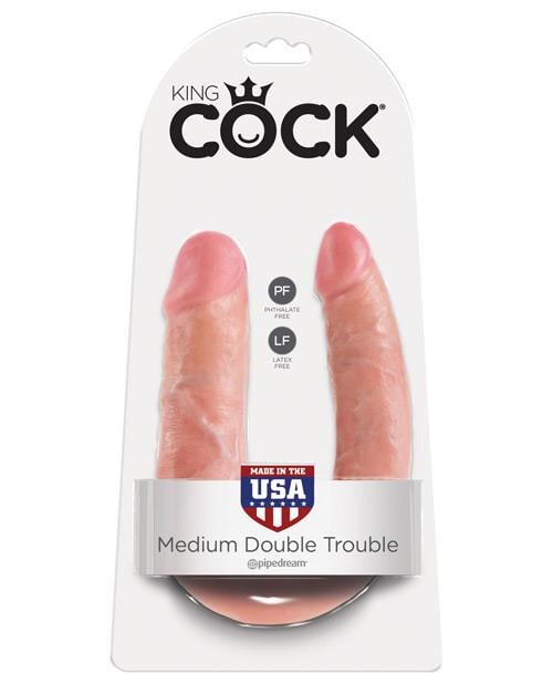 King Cock Medium Double Trouble - Flesh Pipedream®