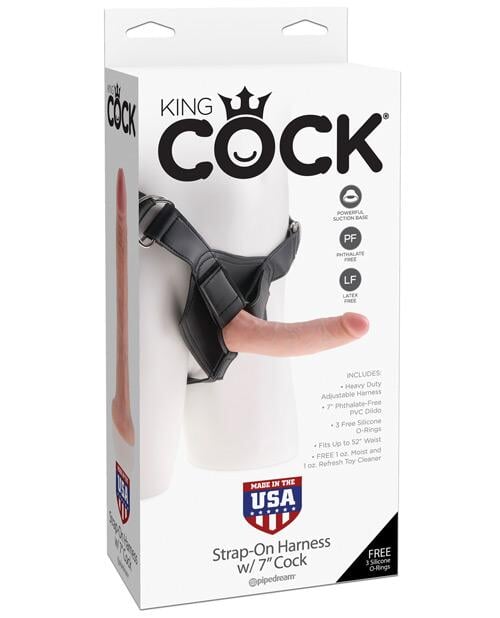 "King Cock Strap On Harness W/6"" Cock" Pipedream®
