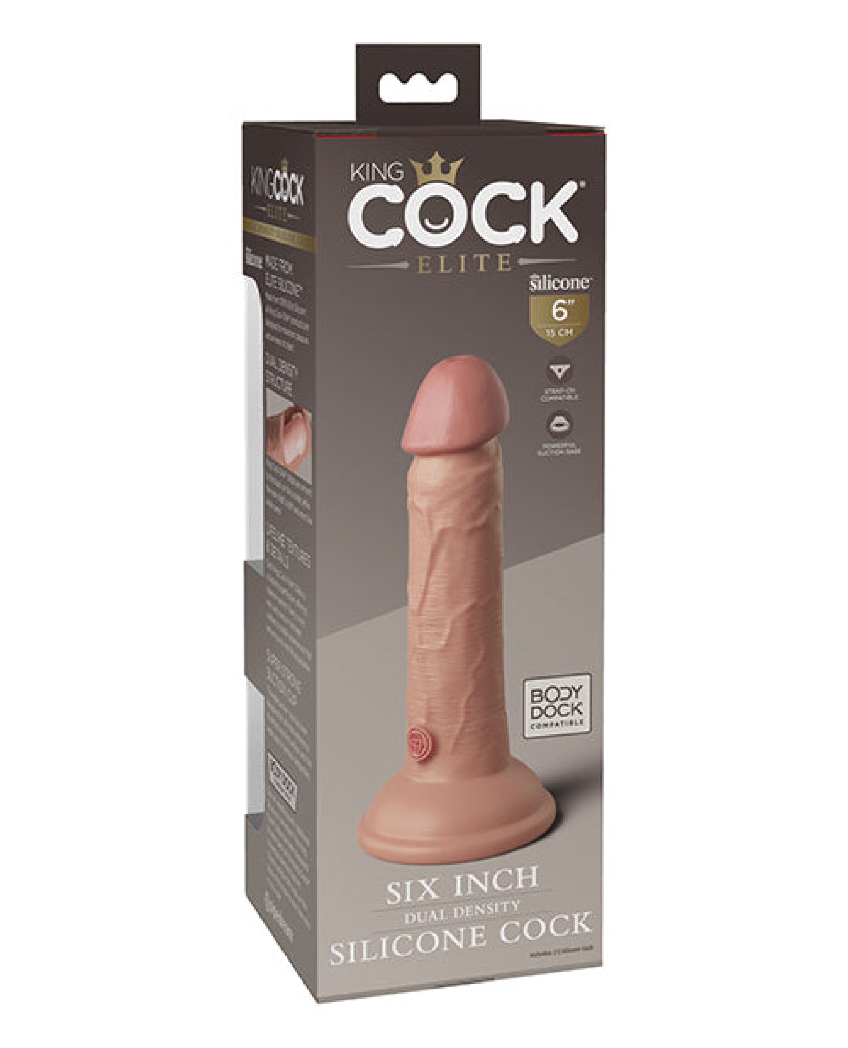 King Cock Elite 6" Dual Density Silicone Cock Pipedream®