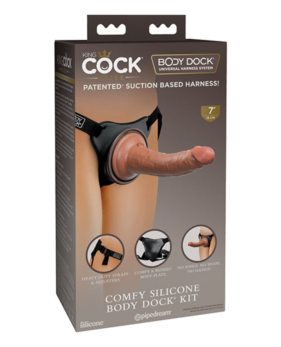 King Cock Elite Comfy Silicone Body Dock Kit King Cock®
