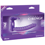 Fantasy C-ringz Silicone Double Pene Rabbit - Purple Pipedream®