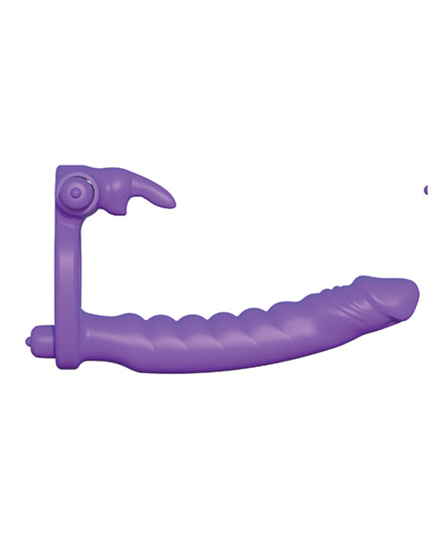 Fantasy C-ringz Silicone Double Pene Rabbit - Purple Pipedream®