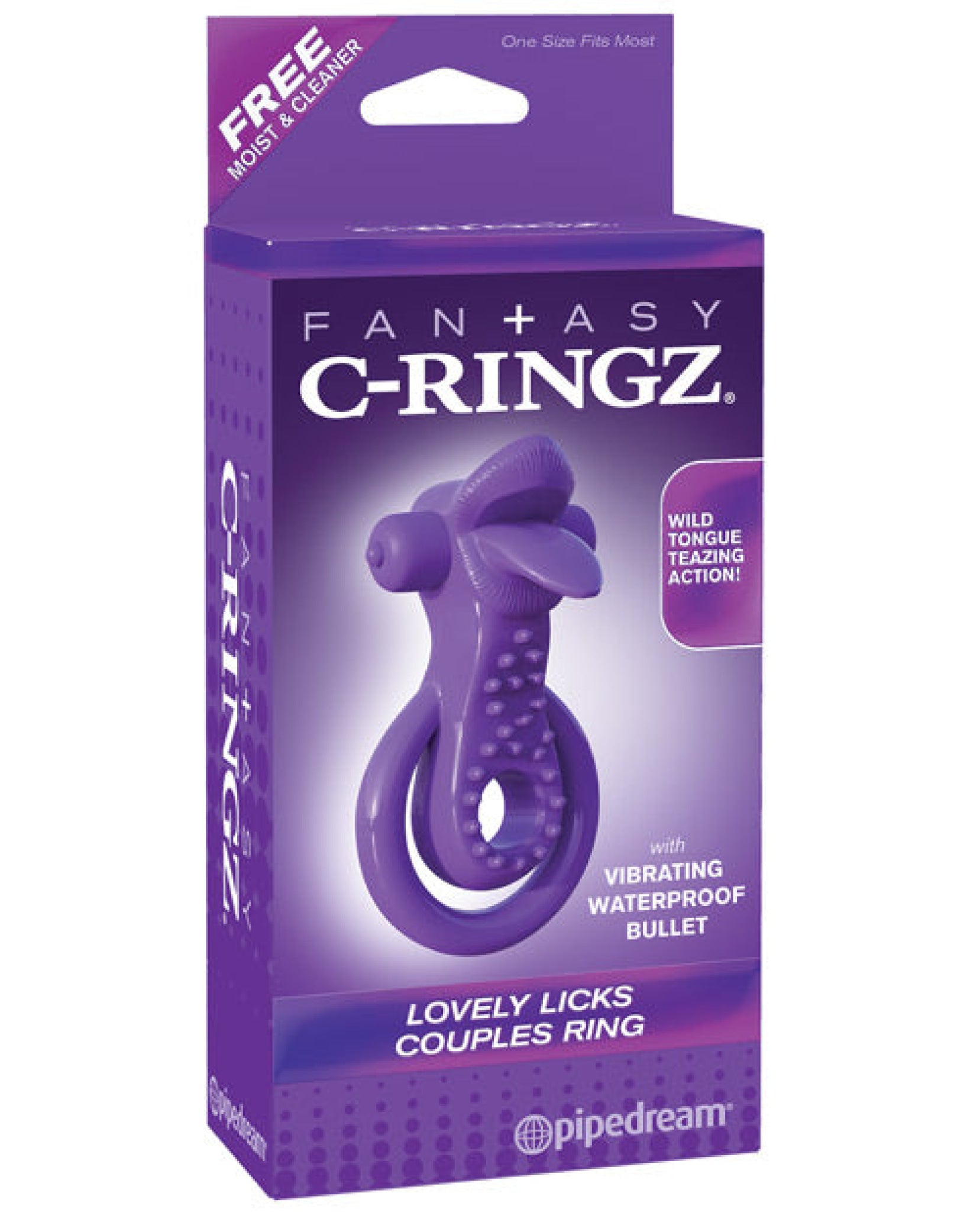 Fantasy C-ringz Lovely Licks Couples Ring  - Purple Pipedream®